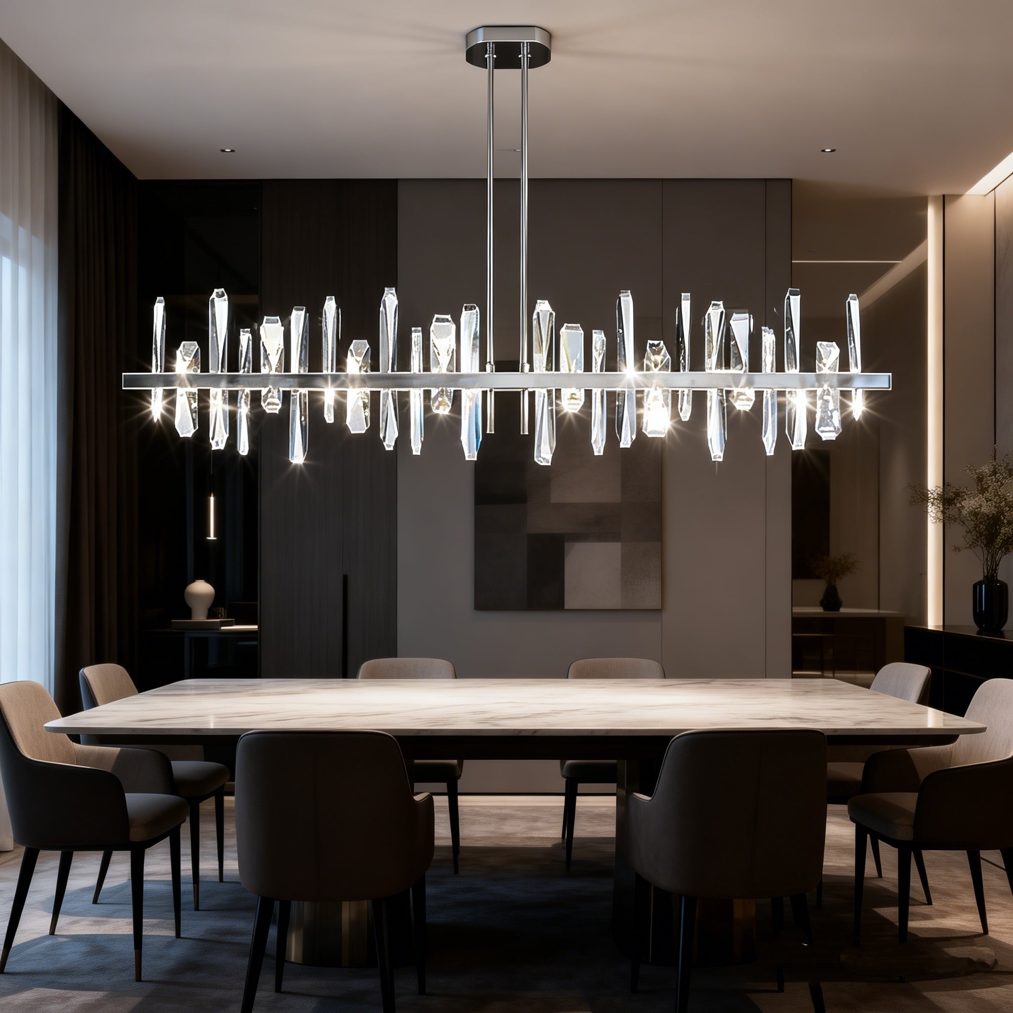 Postmodern luxury crystal chandelier