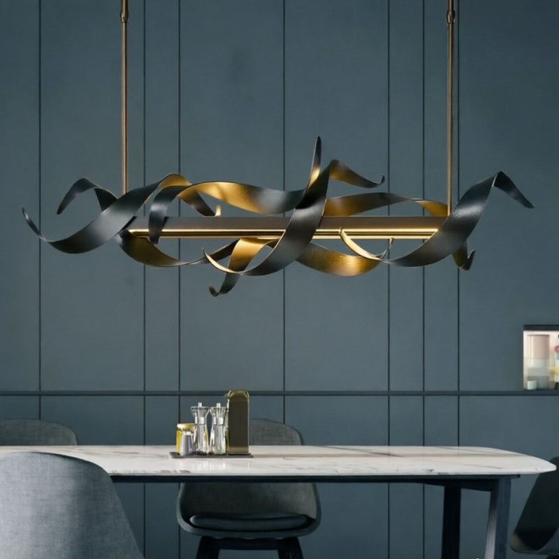 Postmodern black chandelier