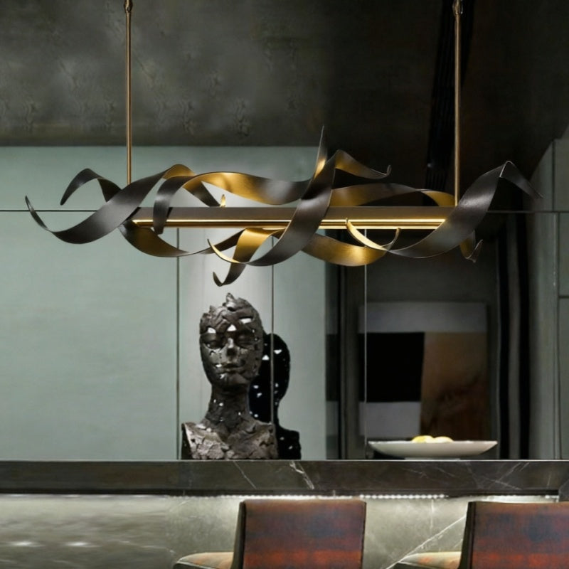 Postmodern black chandelier