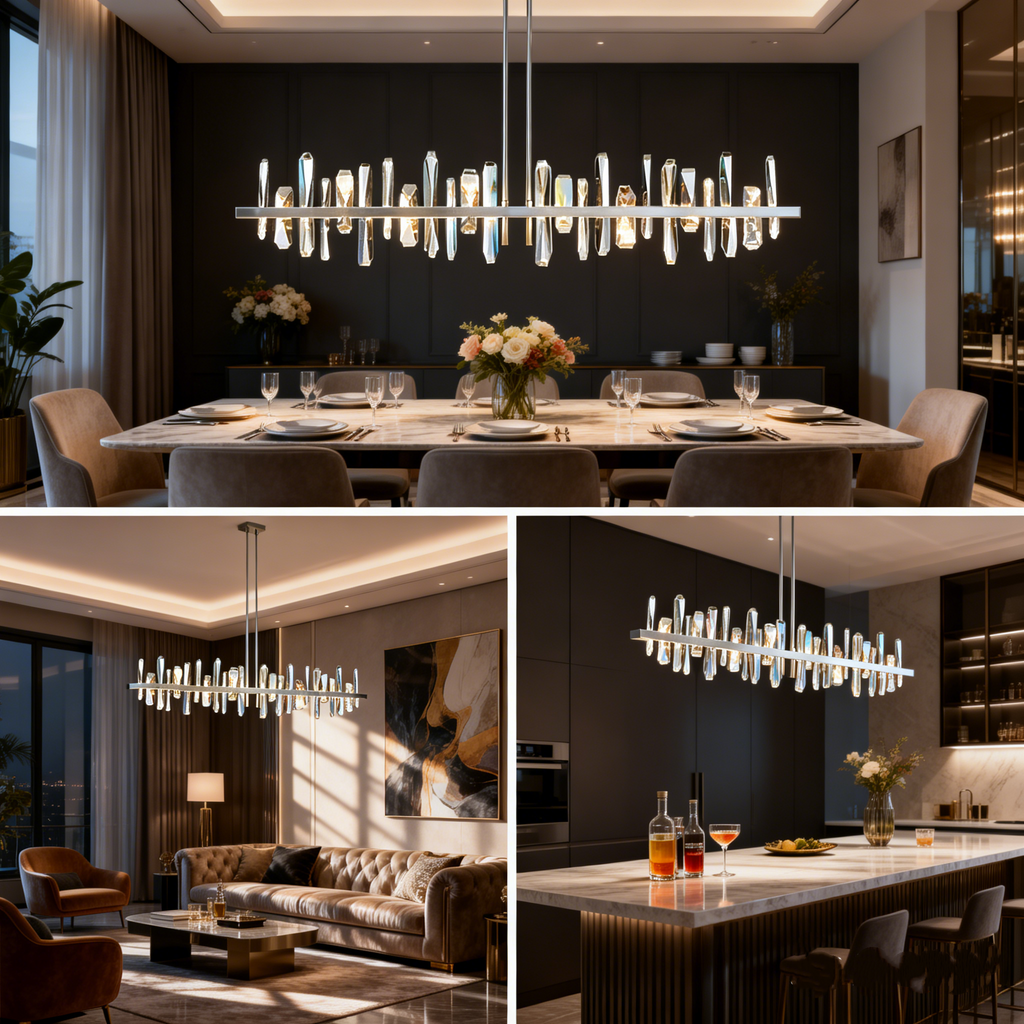 Postmodern luxury crystal chandelier