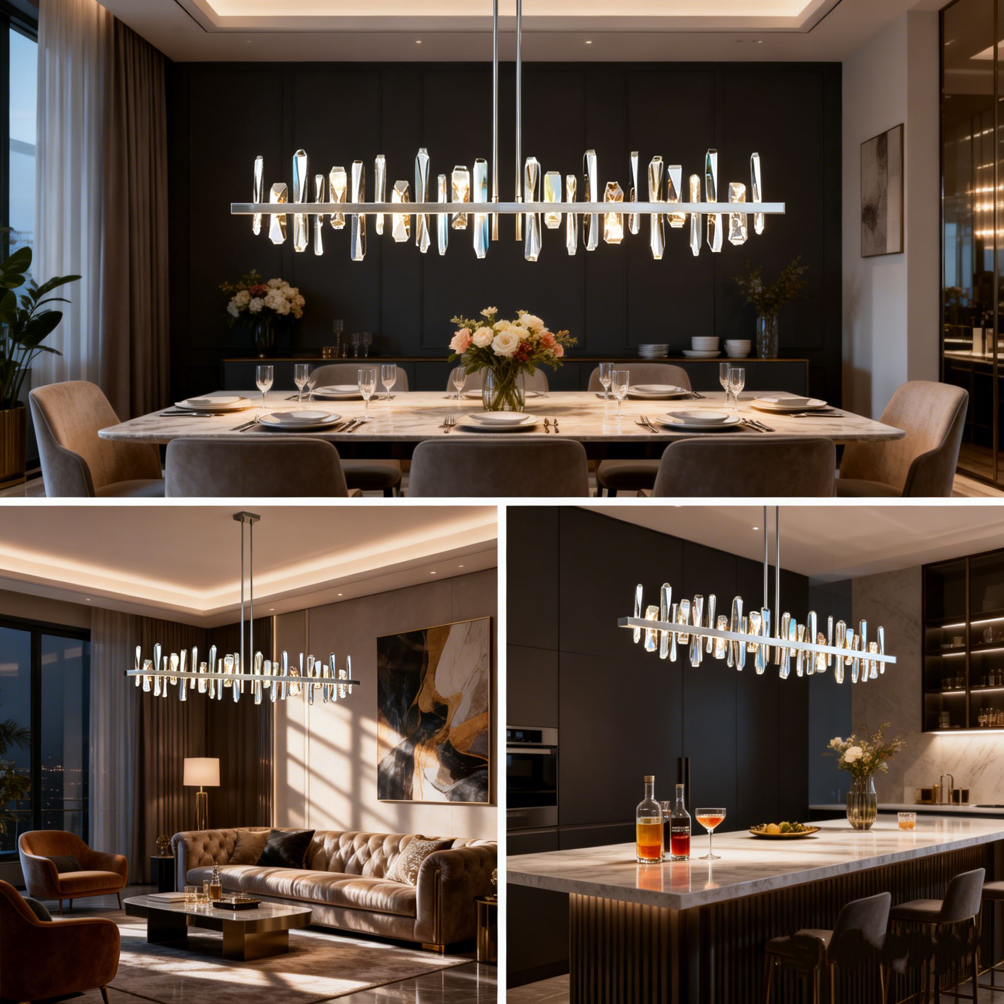 Postmodern luxury crystal chandelier